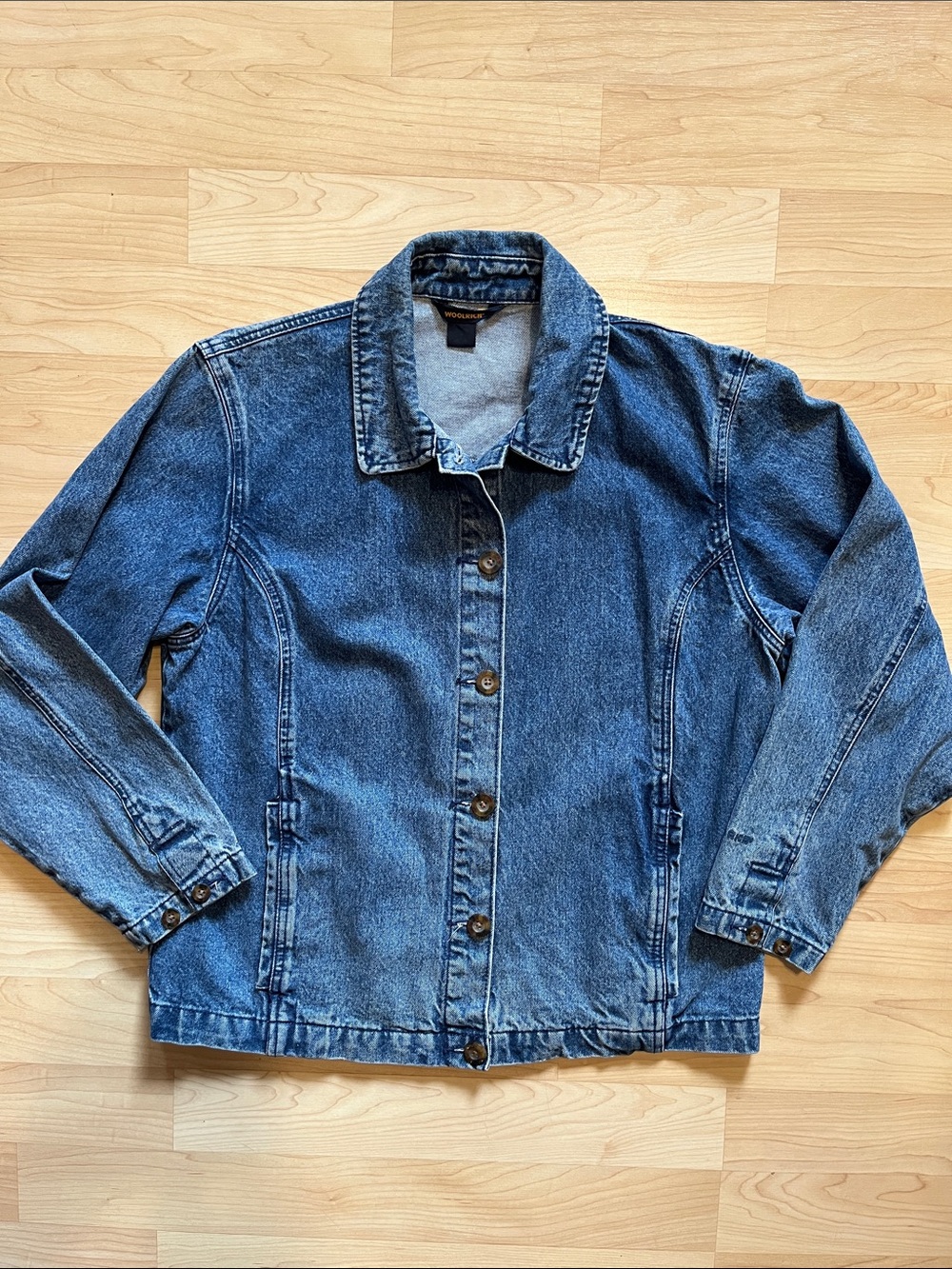Woolrich Denim Jacket Chore Field Blue Outdoors